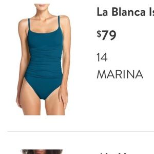 La Blanca Island Goddess Ruched Bathing Suit